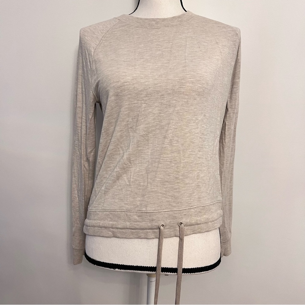 Banana Republic Baby Terry Womens Cream Pullover Sweater Size Extra Small